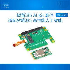 树莓派AI Kit人工智能套件Hailo8l 13Tops算力 M.2 hat PI5 CM4 M.2 HAT PLUS接口板